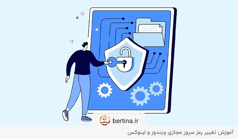 آموزش تغییر رمز vps ویندوز و لینوکس در مجله برتینا